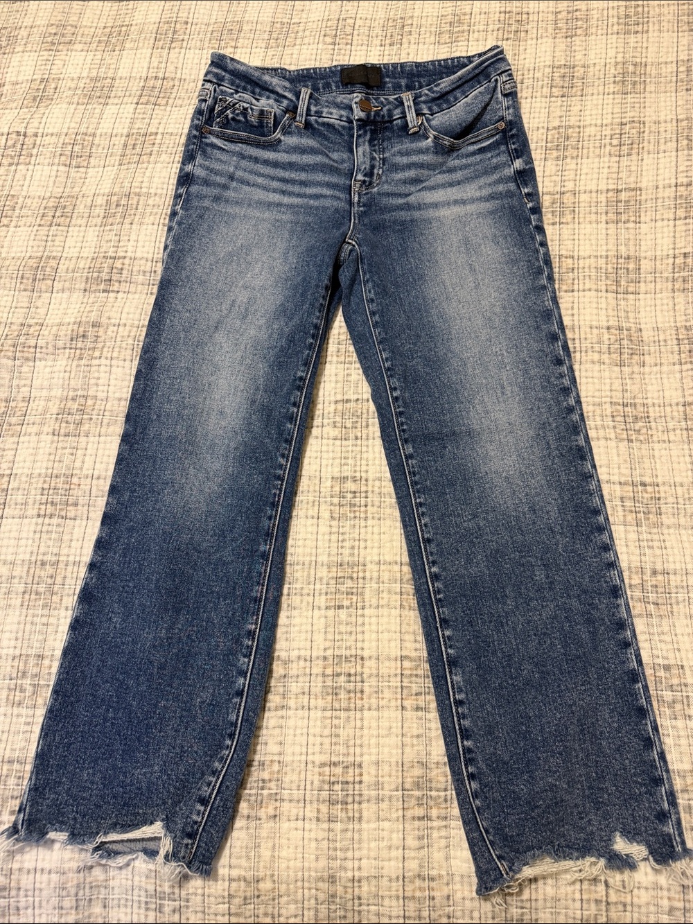 Buckle black size 28 x 28 cropped straight fit no. 53 mid-rise blue jeans